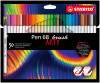 STABILO Pinselstift Pen 68 brush ARTY, 30er Kartonetui