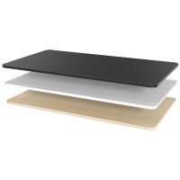 LogiLink Tischplatte, 3-geteilt, (B)1.200 x (T)600 mm, weiß