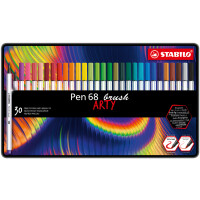 STABILO Pinselstift Pen 68 brush ARTY, 30er Metalletui
