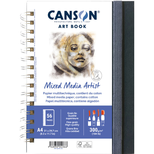 CANSON Skizzenbuch ART BOOK Mixed Media Artist, DIN A5
