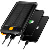LogiLink Mobiler Zusatzakku mit Solar, 10.000 mAh, schwarz