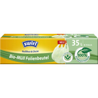 swirl Bio-Mülleimerbeutel, kompostierbar, grün, 20 Liter