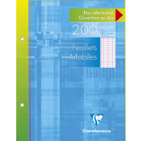Clairefontaine Feuillets mobiles, A4, séyès, 200 pages