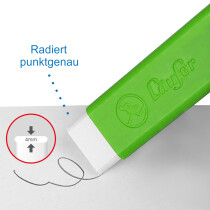 Läufer Kunststoff-Radierer Pocket 2, grün
