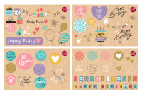 SUSY CARD Sticker-Set "Happy Eco B-day"