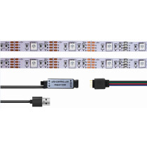 LogiLink RGB-LED-Band mit Fernbedienung, selbstklebend, 3 m