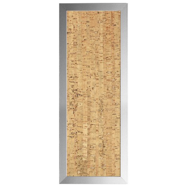Bi-Office Design-Korktafel, 600 x 200 mm, silber