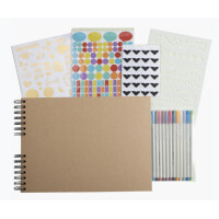 EXACOMPTA Scrapbooking-Set SCRAP ADDICT, schwarz