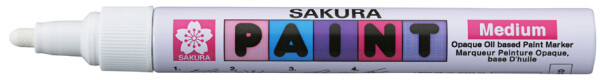 SAKURA Permanent-Marker Paint Marker mittel, weiß
