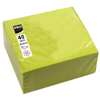 PROnappe Dinner-Servietten, 380 x 380 mm, kiwigrün