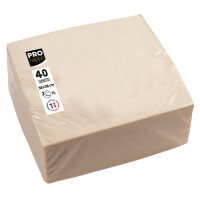 PROnappe Dinner-Servietten, 380 x 380 mm, elfenbein