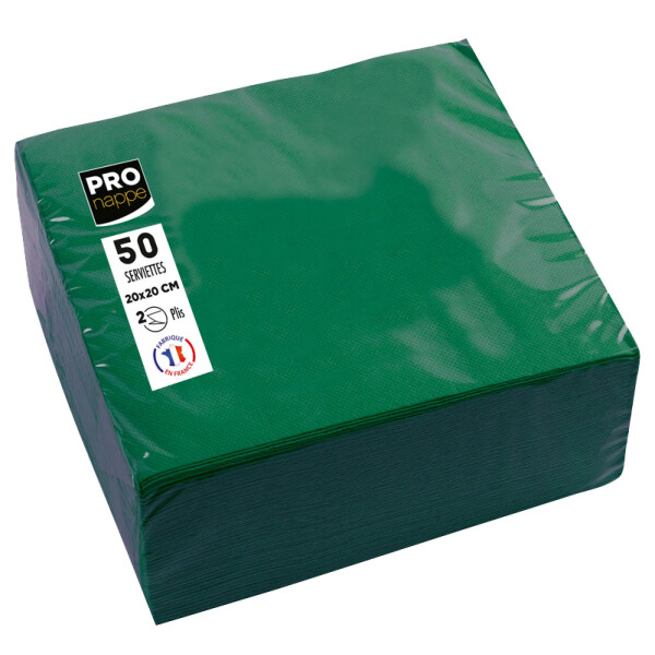 PROnappe Cocktail-Servietten, 200 x 200 mm, schwarz