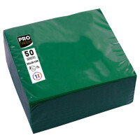 PROnappe Cocktail-Servietten, 200 x 200 mm, tannengrün