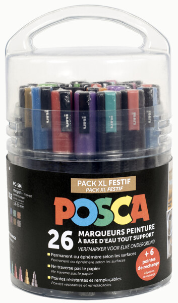 POSCA Pigmentmarker "Pack Educréatif Classique", 26er Set