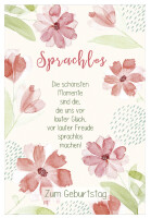 SUSY CARD Geburtstagskarte Lyrics "Sprachlos"