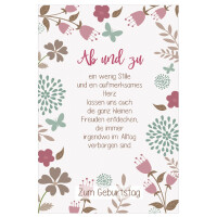 SUSY CARD Geburtstagskarte Lyrics "Lächeln"