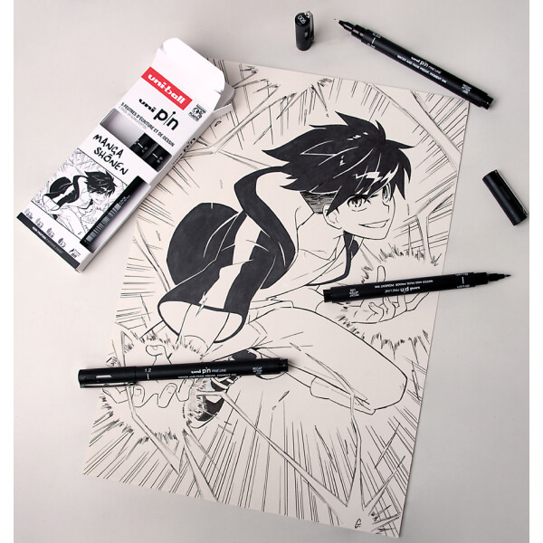 uni-ball Fineliner PIN "Comics" PF, 5er Set