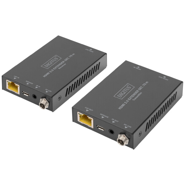 DIGITUS HDMI Extender Set, 4K 60Hz, 70 m, schwarz