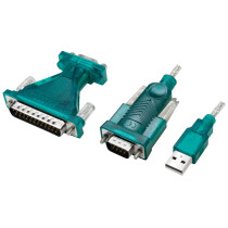 LogiLink USB 2.0 - RS232 9 25 Pol Adapter mit...