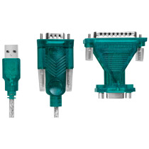 LogiLink USB 2.0 - RS232 9 25 Pol Adapter mit Verlängerungs-