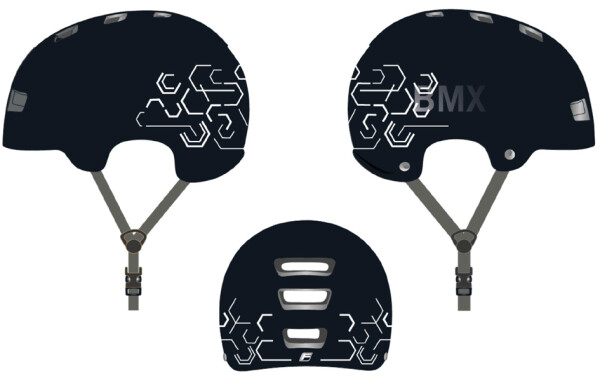 FISCHER Kinder-Fahrrad-Helm "BMX Jump", Größe: S M
