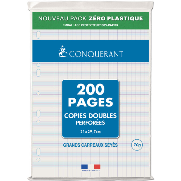 CONQUERANT Sept Kanzleipapier, DIN A4, SEYES, 100 Blatt