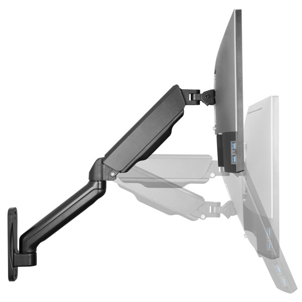 DIGITUS Universal Monitorarm zur Wandmontage, schwarz