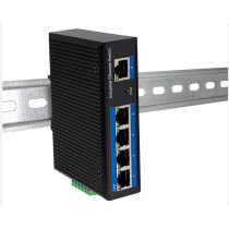 LogiLink Industrial Gigabit Ethernet PoE Switch, 5 Port