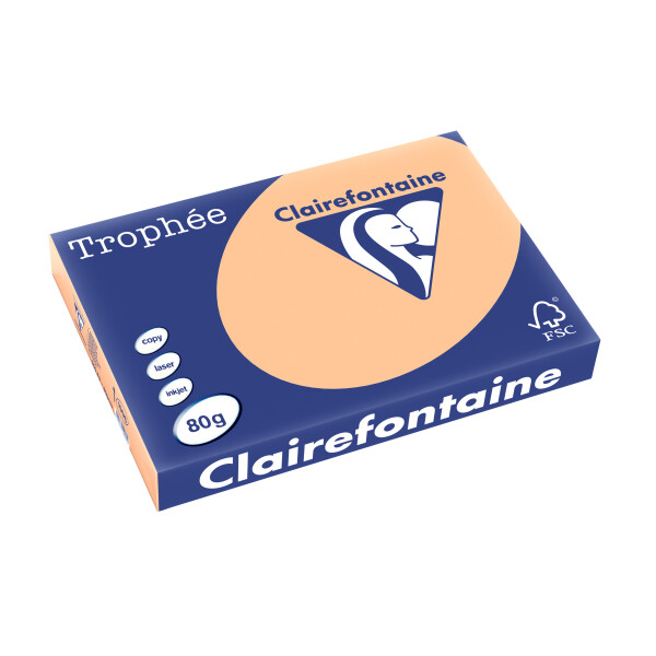Clairefontaine Multifunktionspapier Trophée, A3, aprikose