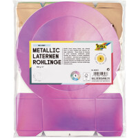 folia Metallic-Laternen-Zuschnitt, 350 g qm, pink