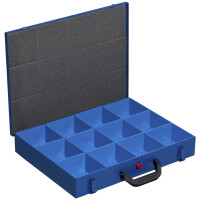 allit Metall-Kleinteilekoffer EuroPlus Pro M 44XH-12L, blau