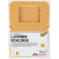 folia Mini-Laternen-Zuschnitt, 100 x 100 x 120 mm, gelb
