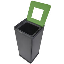 ALBA Wertstoffsammelbox für Kunststoff, schwarz...