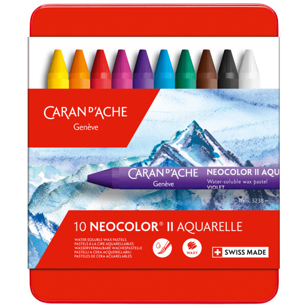 CARAN DACHE Aquarell-Wachsmalstift NEOCOLOR II, 15er Etui