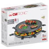 CLATRONIC Raclette-Grill RG 3776, für 8 Personen, schwarz