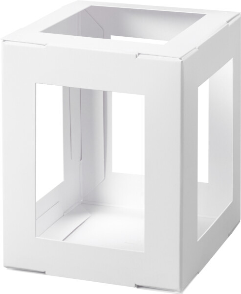 folia Mini-Laternen-Zuschnitt, 100 x 100 x 120 mm, weiß