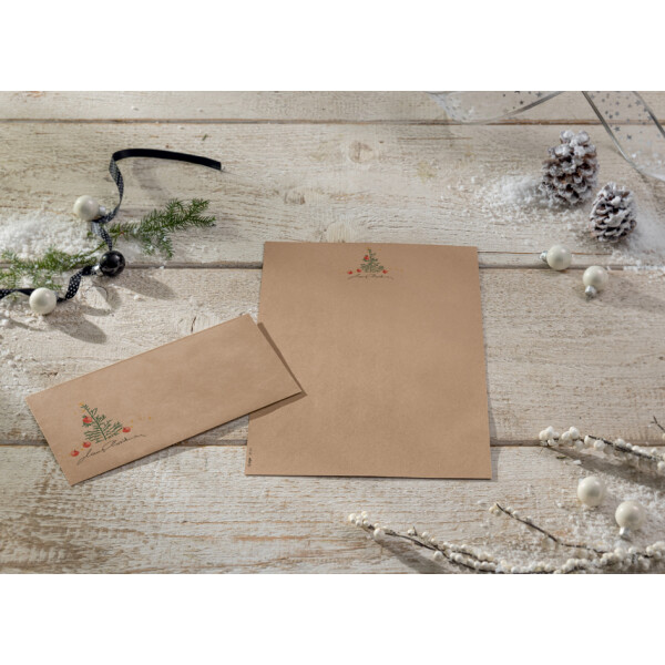 sigel Weihnachts-Motiv-Papier "Christmas with apples", A4