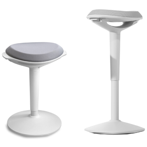 UNiLUX ergonomischer Hocker ERGO BOOST, weiß-grau