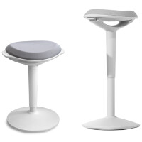 UNiLUX ergonomischer Hocker ERGO BOOST, weiß-grau