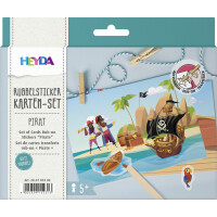HEYDA Rubbelsticker Karten-Set "Pirat"