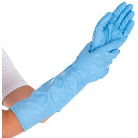 HYGOSTAR Nitril-Handschuh EXTRA SAFE SUPERLONG, XL, blau