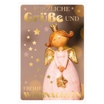 SUSY CARD Weihnachtskarte "Engelfigur"