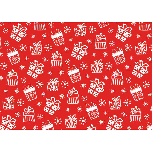 SUSY CARD Weihnachts-Geschenkpapier "Geschenke rot"