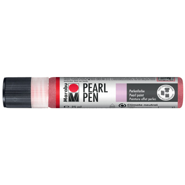 Marabu Perlenfarbe Pearl Pen, 25 ml, schimmer-rot
