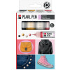 Marabu Perlenfarbe Pearl Pen, 4er Set, farbig sortiert
