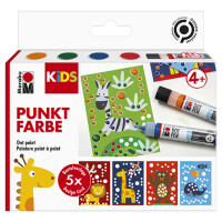 Marabu KiDS Punktfarbe Dot Pen Set "Tiere", 4 x...