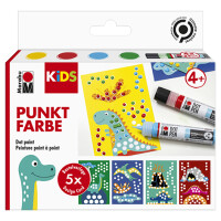 Marabu KiDS Punktfarbe Dot Pen Set "Dino", 4 x...