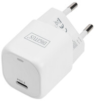 DIGITUS USB-C Mini Ladeadapter, 20 Watt, weiß