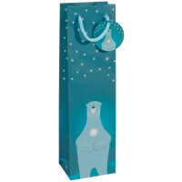 sigel Weihnachts-Flaschentüte "Polar bear with...