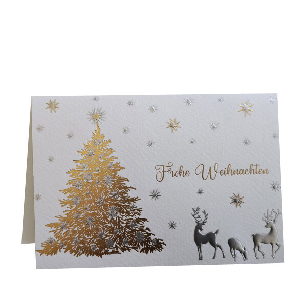 RÖMERTURM Weihnachtskarte "Weiße Kugeln"